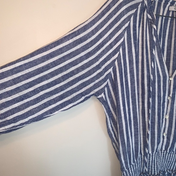 Rails Jasmine Parisian Blue Mini Linen Blend Dress L - Picture 9 of 16